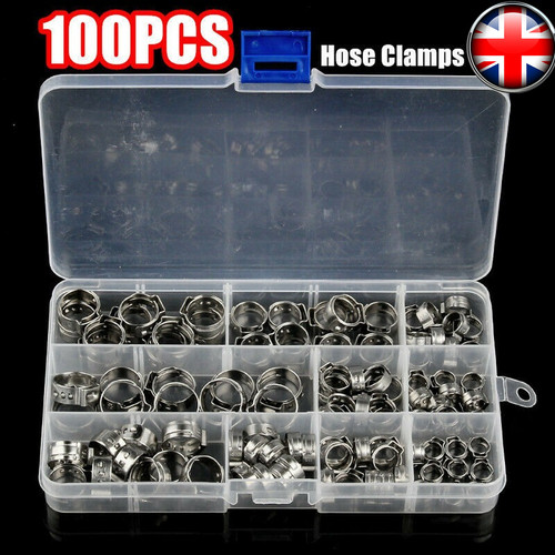 100pcs hose clamp assorted - 100pcs,